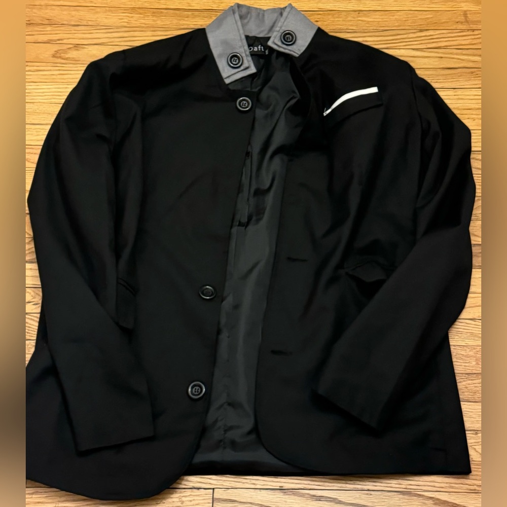DAFT BLACK SUIT BLAZER XL pre owned